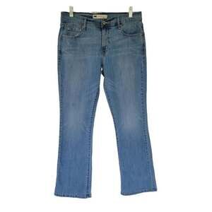 Levis Bootcut Jeans Womens Size 10 Blue Mid Rise Stretch Denim Classic Pockets